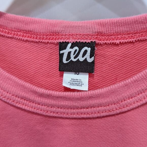 Tea Collection Ruffled Collar Feminine Sweatshirt Long Sleeve Top Girls Size 10 - Picture 4 of 5
